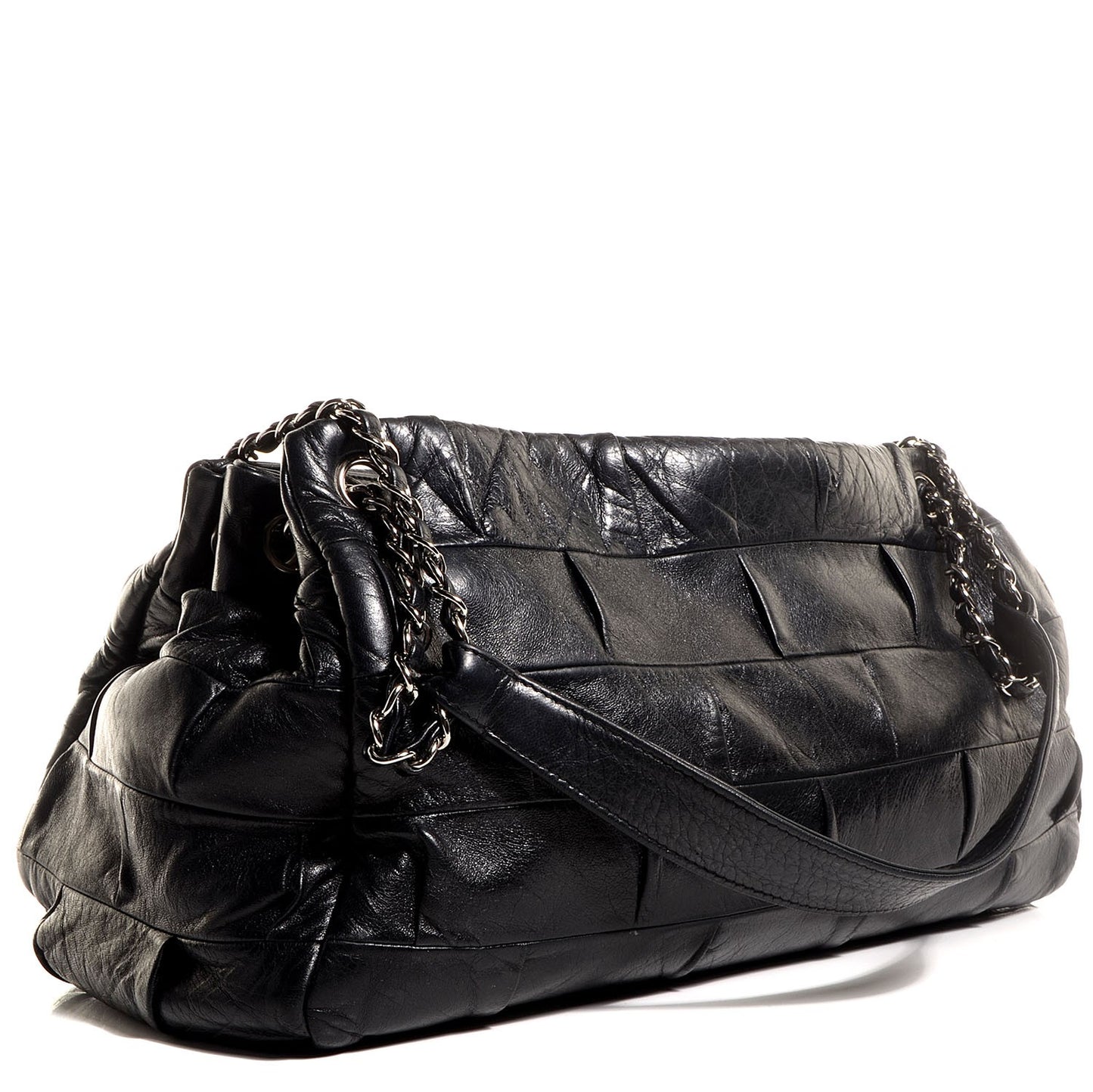 Lambskin Igloo Shoulder Bag Black