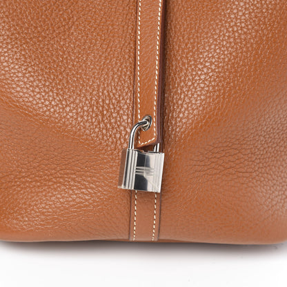 Hermes Taurillon Clemence Picotin Lock 22 MM Gold 14 of 14