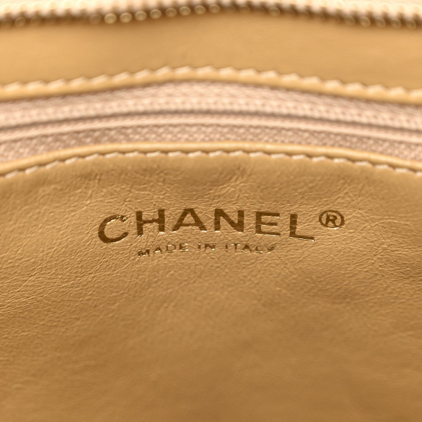 Caviar Quilted Medallion Tote Beige