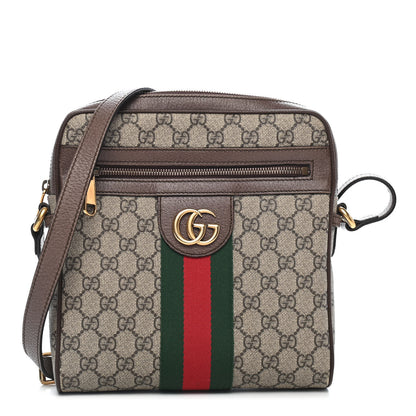 Gucci GG Supreme Monogram Web Small Ophidia Messenger Bag Brown 1 of 10