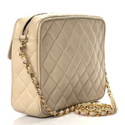 Chanel Caviar Quilted Camera Case Beige Clair 2 of 15