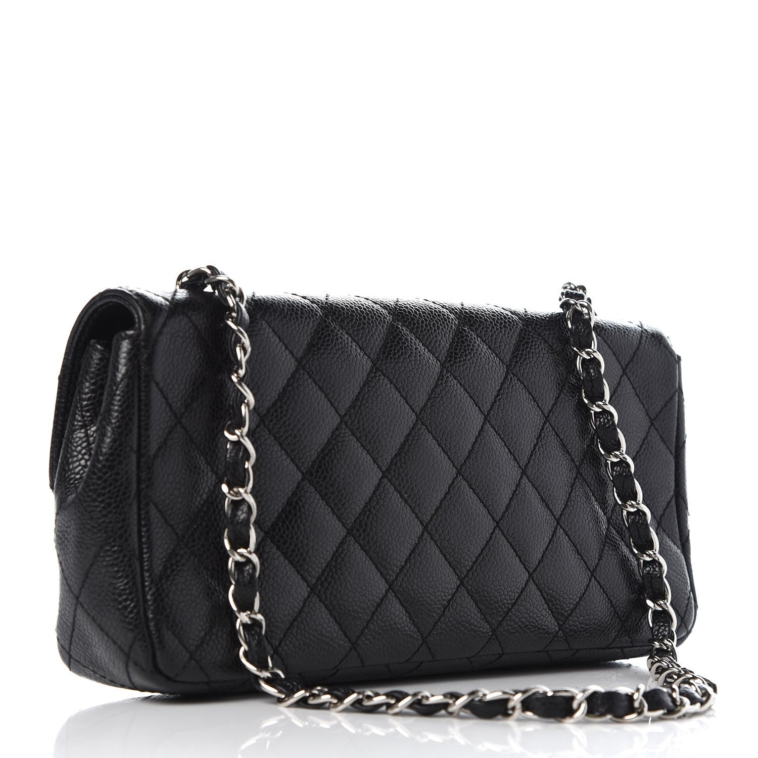 Chanel Caviar Quilted East West Flap Black 3 of 8