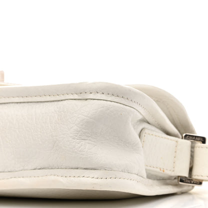 Chanel Calfskin Mademoiselle Flap Shoulder Bag White 10 of 15