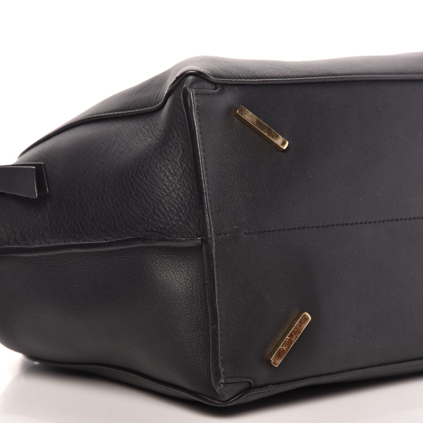 Calfskin Triple Zip Tote Black