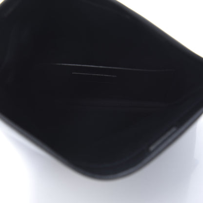 Saint Laurent Grain De Poudre West Hollywood Monogram Fold Over Clutch Black 5 of 7