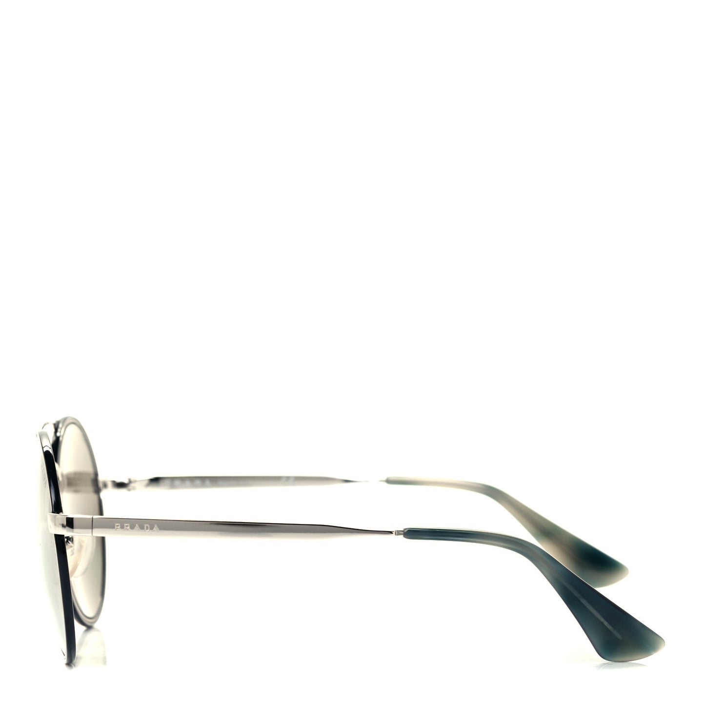 Round Sunglasses SPR 51S Black Silver