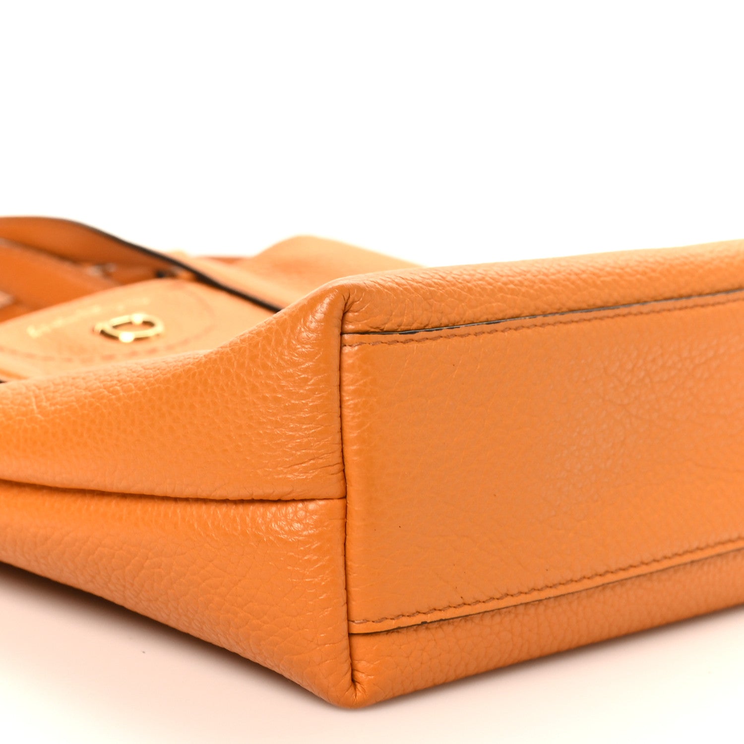 Salvatore Ferragamo Tumbled Calfskin Gancini Mini Bag Olivello 8 of 9