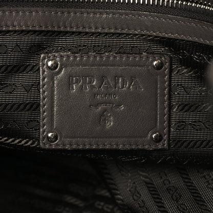 Prada Soft Calf Shoulder Bag Dark Grey 6 of 12