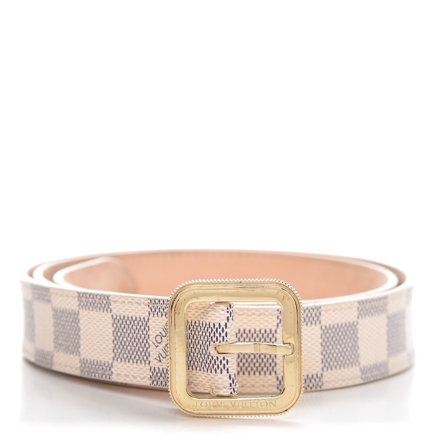 Louis Vuitton Damier Azur 30mm Tresor Belt 95 38 1 of 11