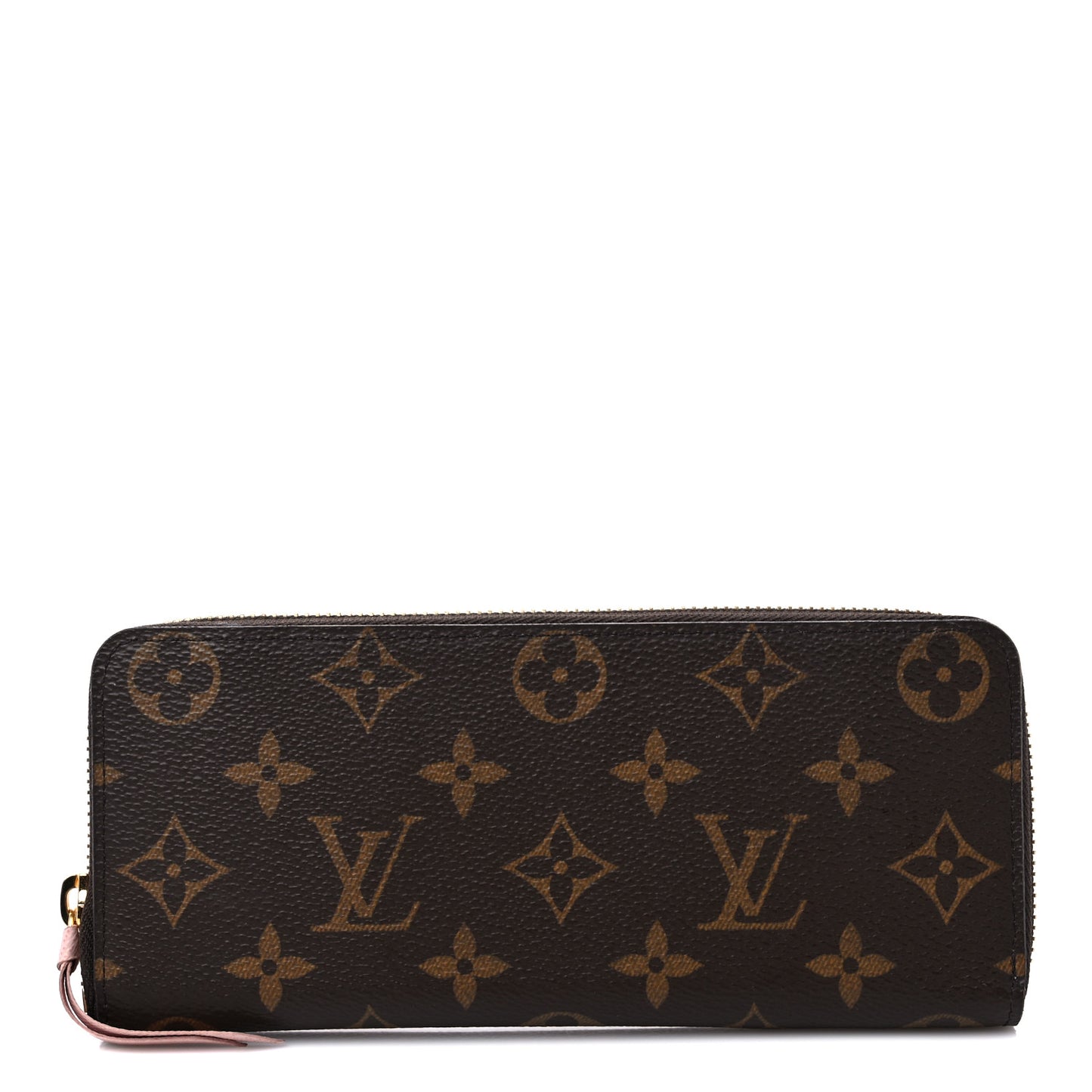 Monogram Clemence Wallet Rose Ballerine