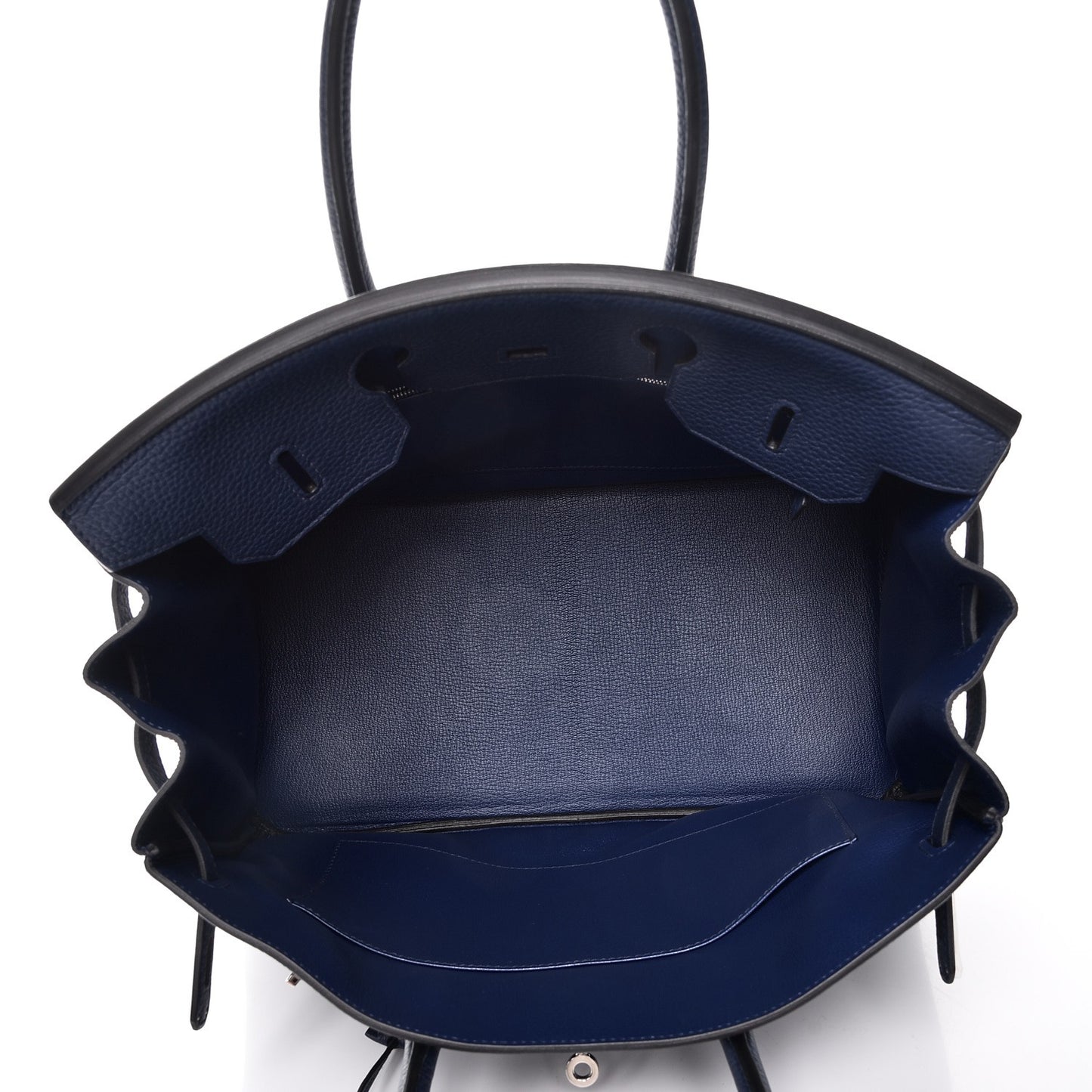 Taurillon Clemence Birkin 35 Bleu Saphir
