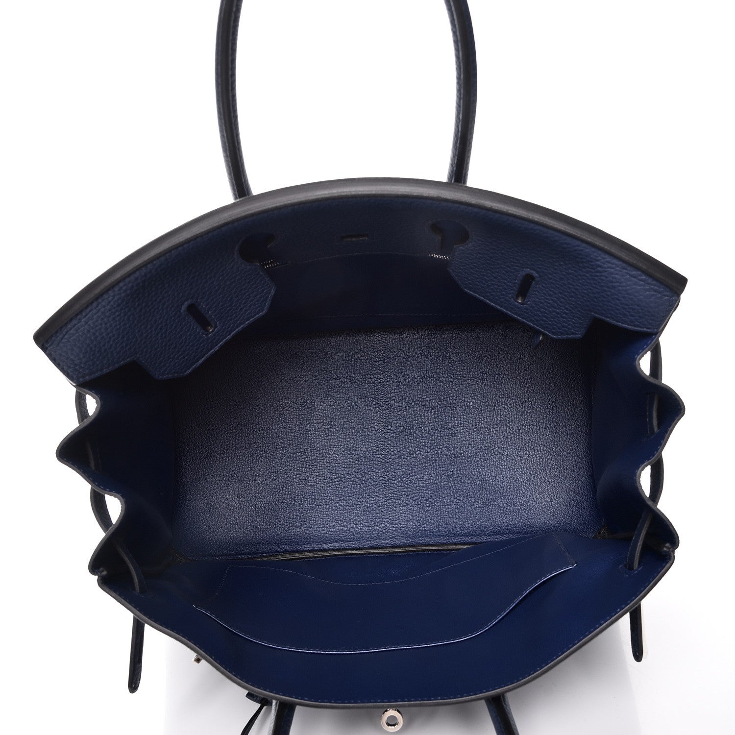 Hermes Taurillon Clemence Birkin 35 Bleu Saphir 7 of 38