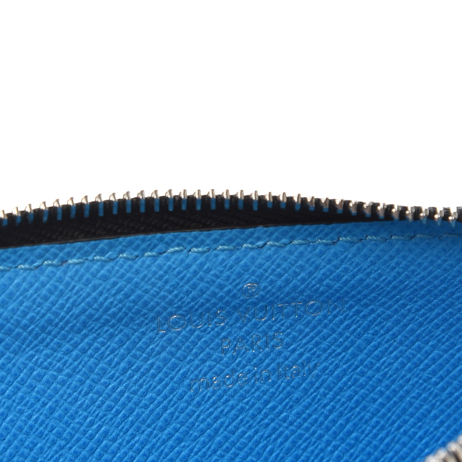 Louis Vuitton Taigarama Coin Card Holder Blue Lagoon 6 of 6