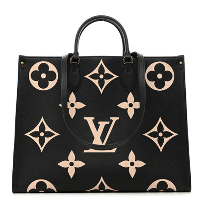 Louis Vuitton Empreinte Monogram Giant Onthego GM Black Beige 1 of 10