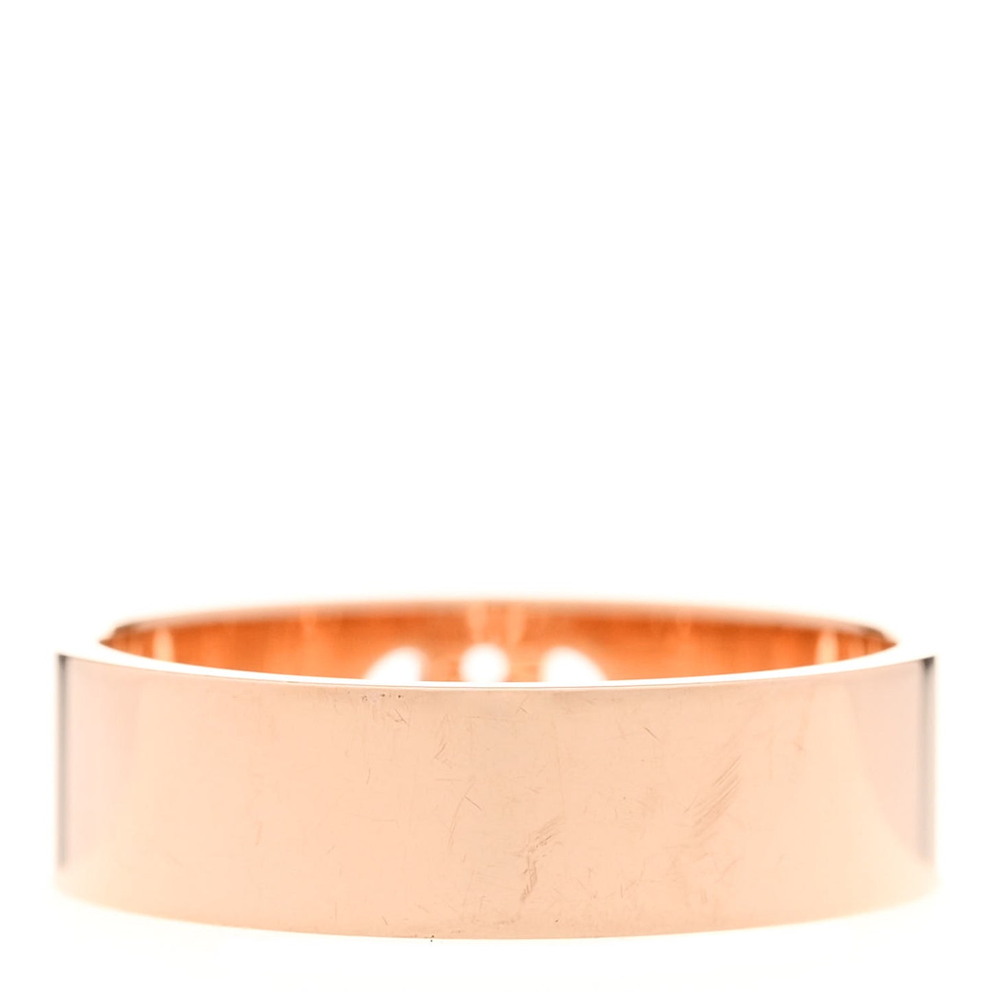18K Rose Gold Diamond PM H D'Ancre Ring 55 7.25