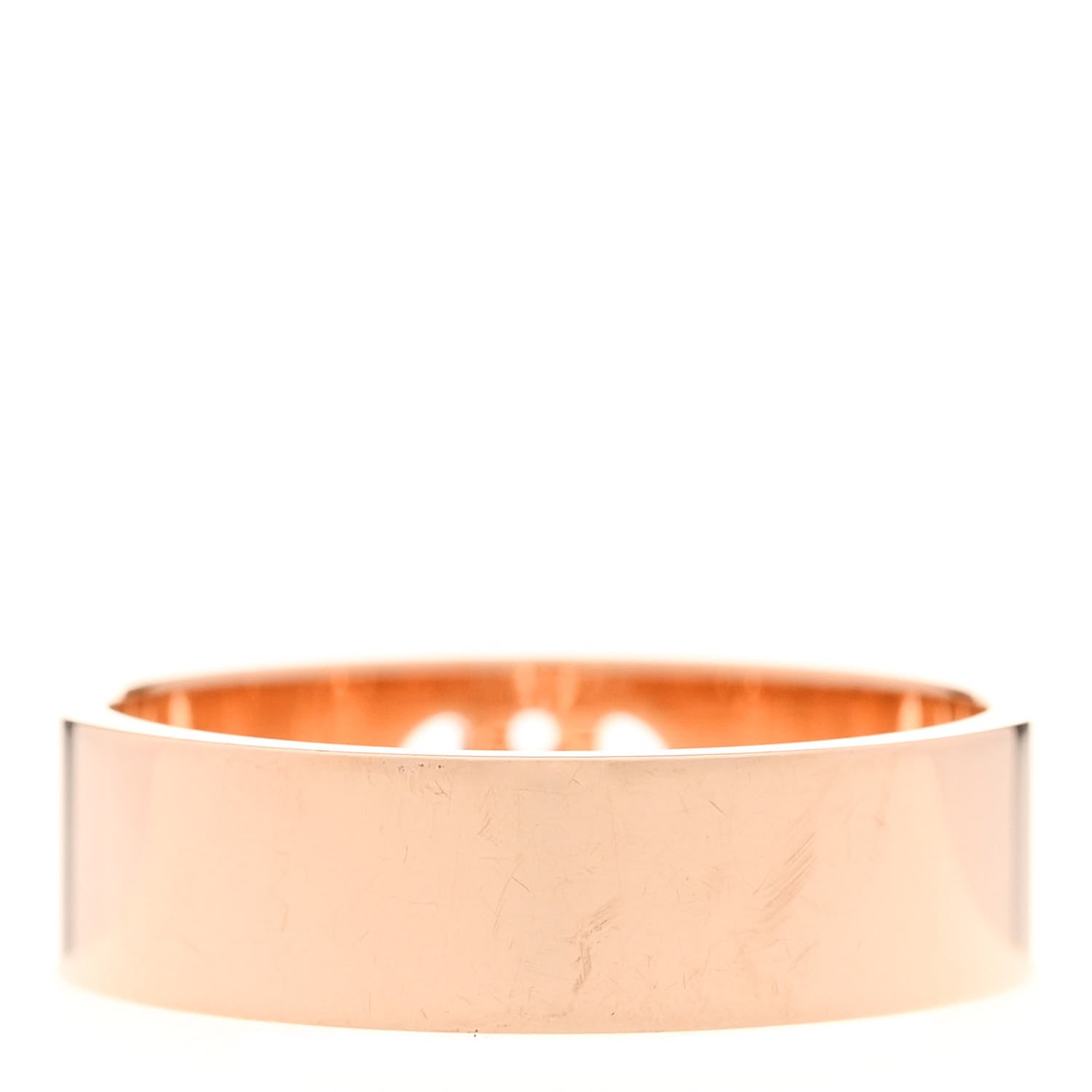 Hermes 18K Rose Gold Diamond PM H D'Ancre Ring 55 7.25 3 of 5