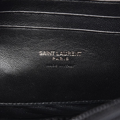 Saint Laurent Grain De Poudre Matelasse Monogram Mini Lou Camera Bag Black 5 of 8