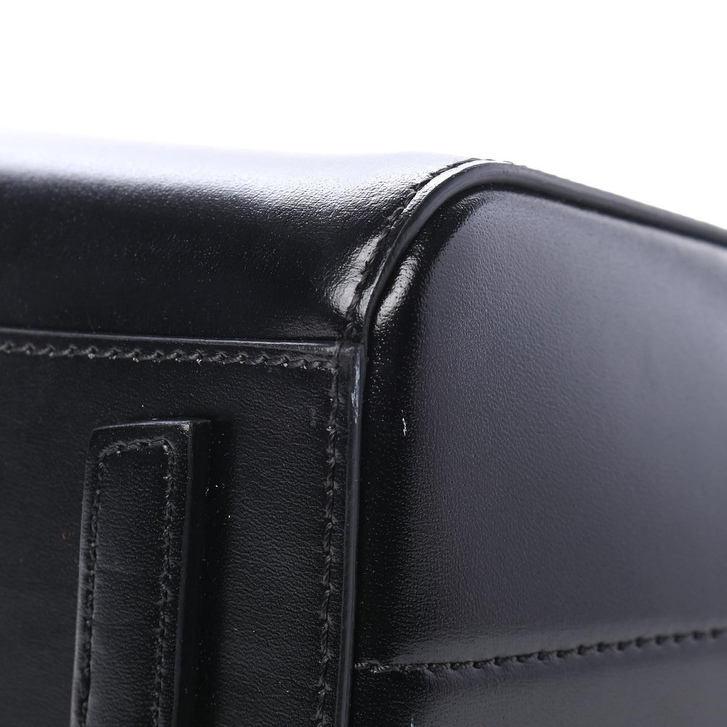 Shiny Lord Calfskin Mini Antigona Black
