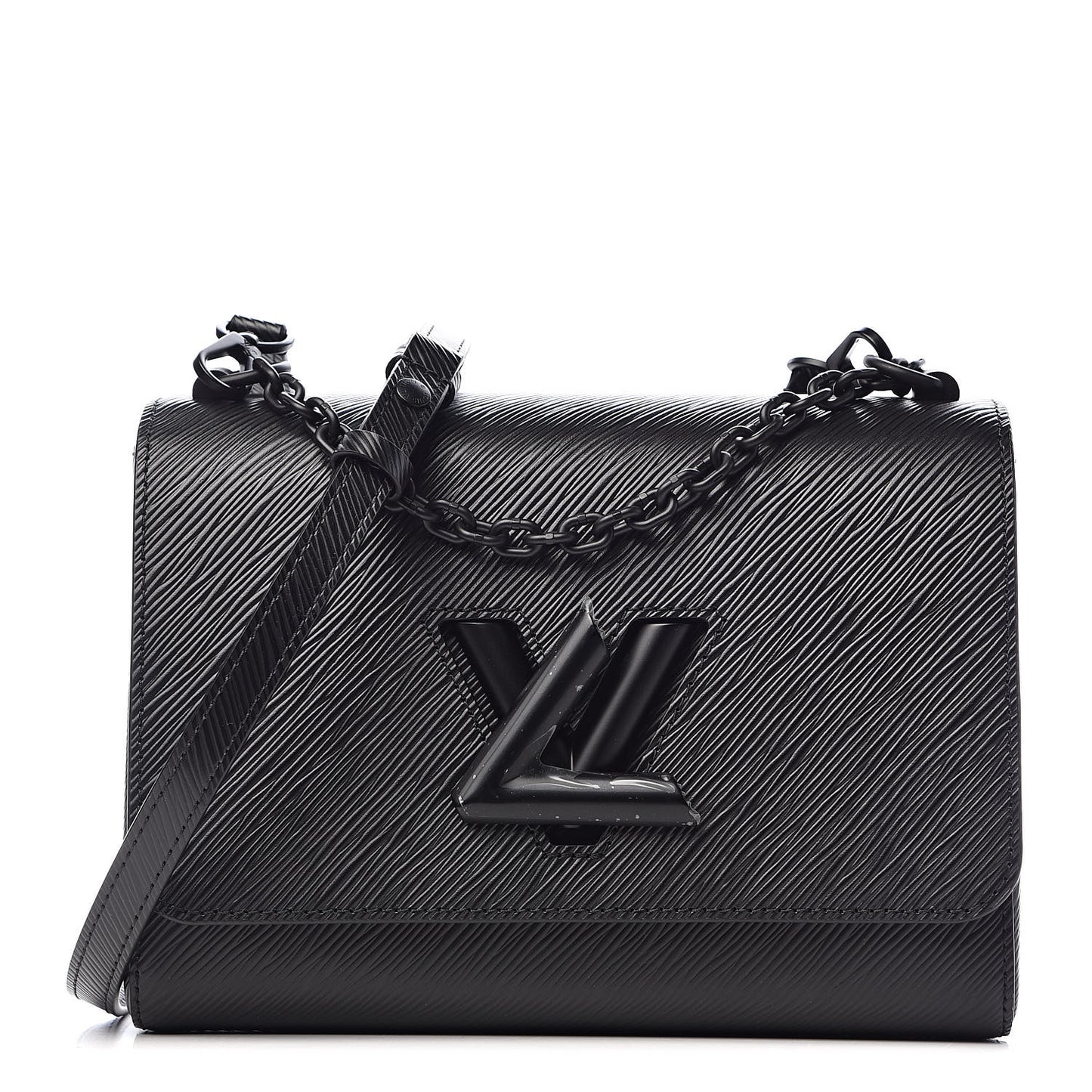 Epi Twist Shoulder Bag MM Matte Black