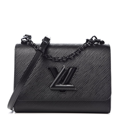 Louis Vuitton Epi Twist Shoulder Bag MM Matte Black 1 of 10