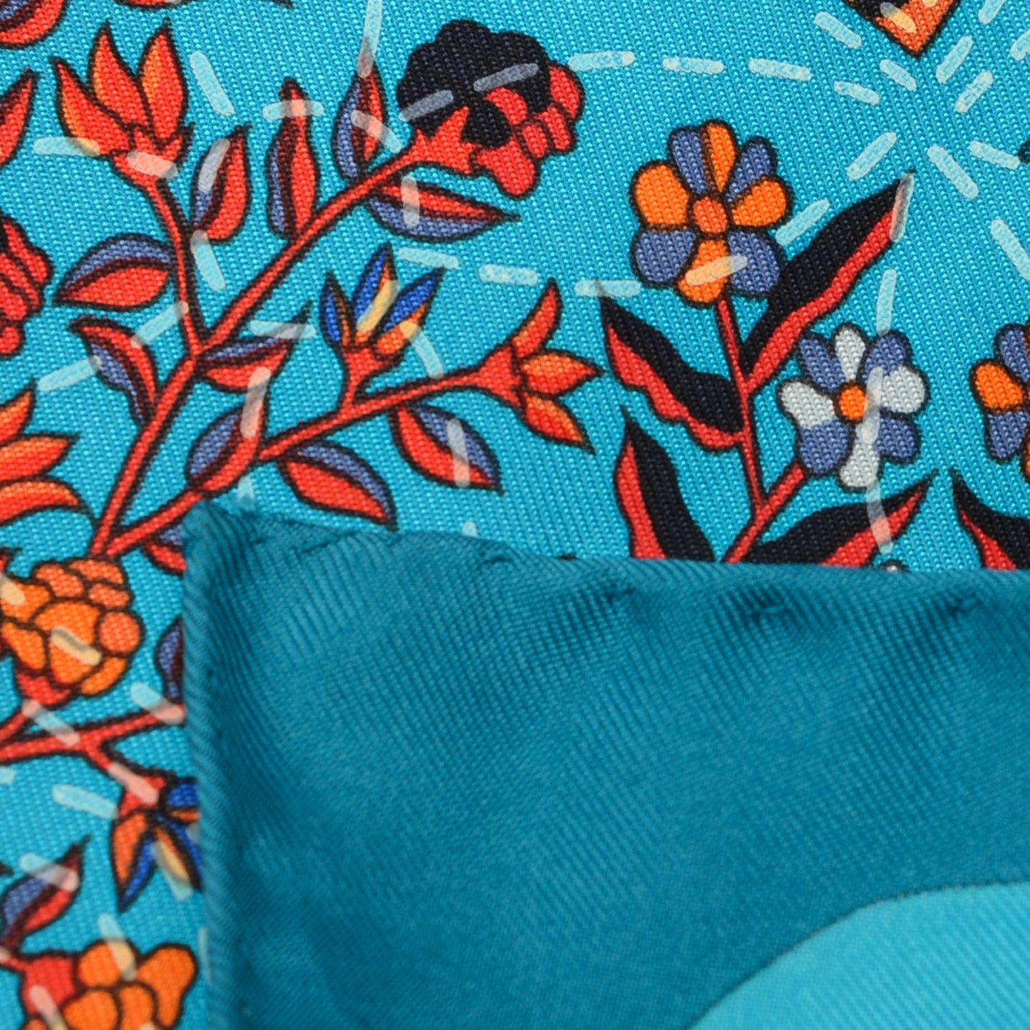 Silk Pique Fleuri de Provence Scarf 90