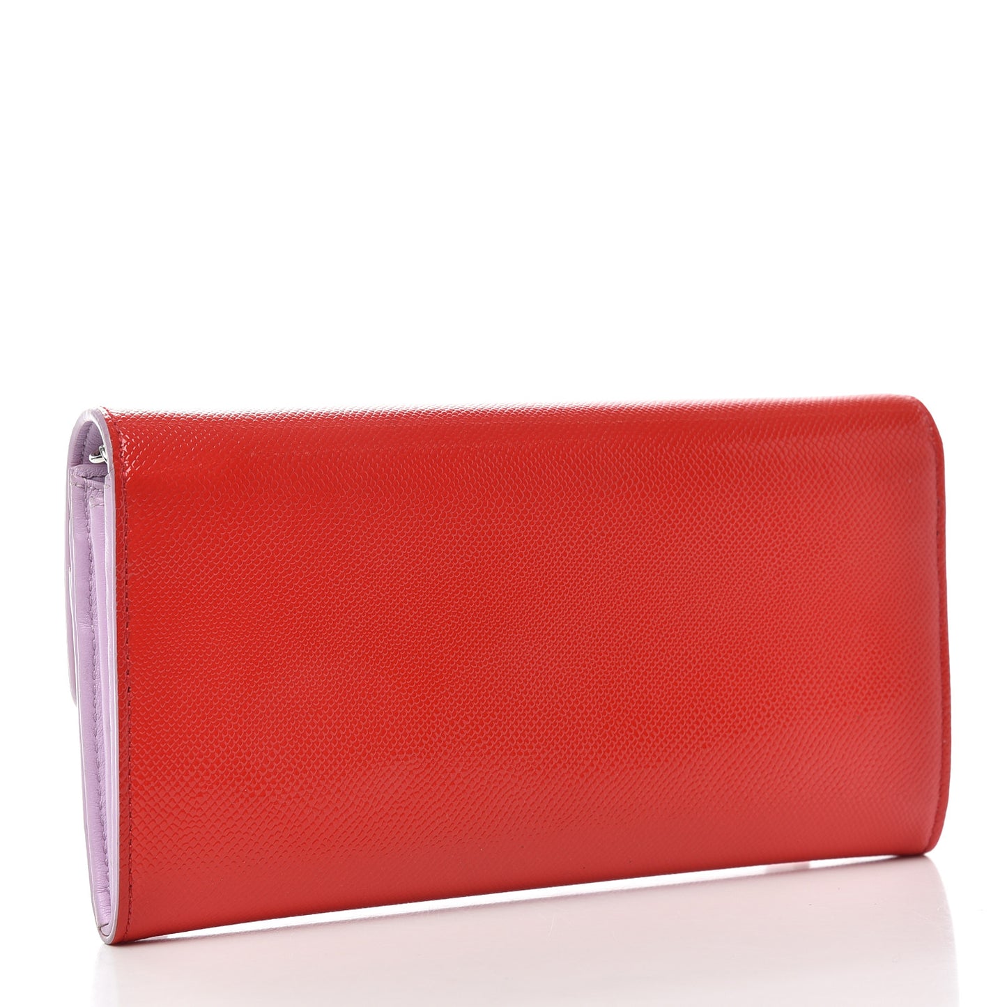 Grained Calfskin Mania Rendez-Vous Chain Wallet Red