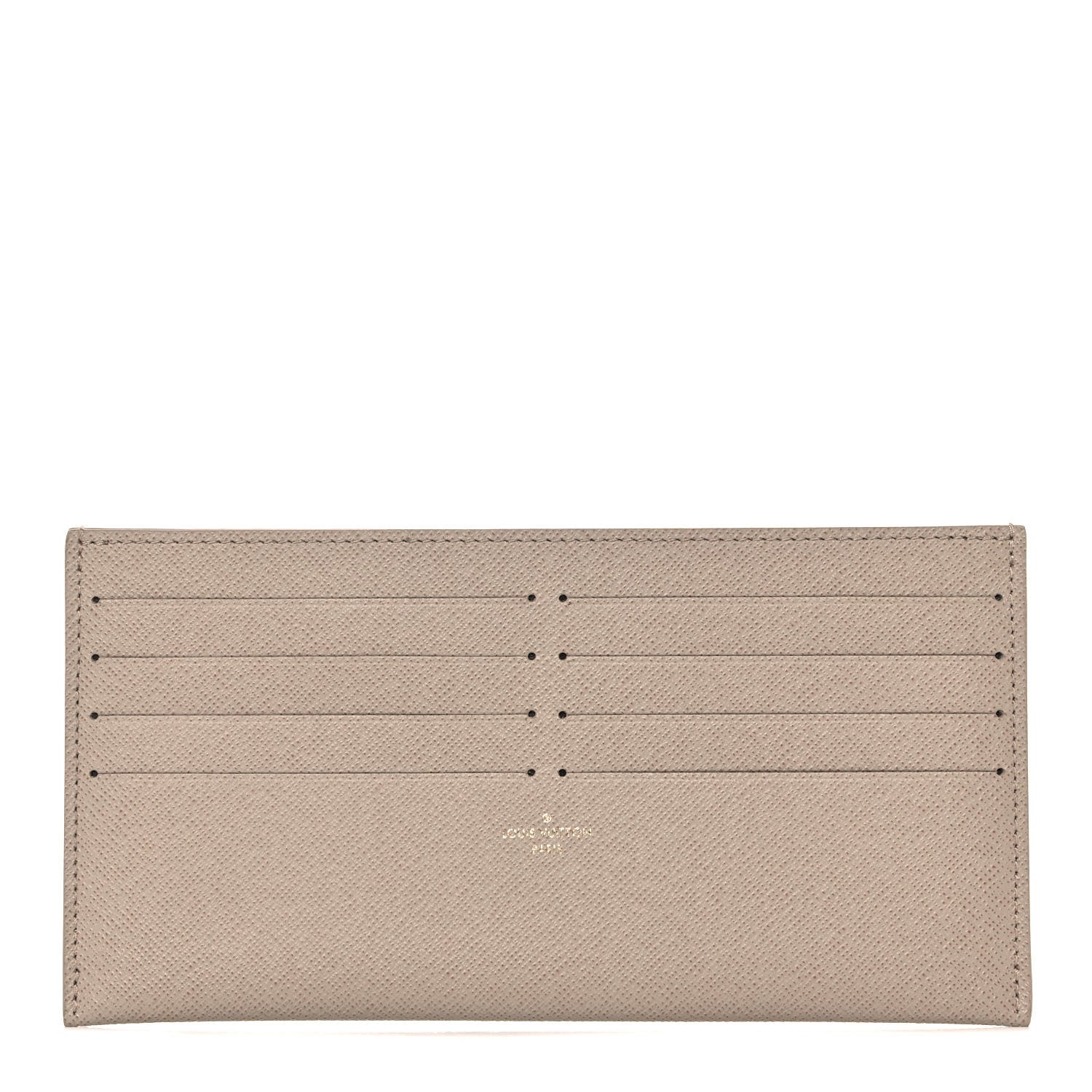 Louis Vuitton Calfskin Felicie Chain Wallet Card Holder Insert Tourterelle 1 of 8