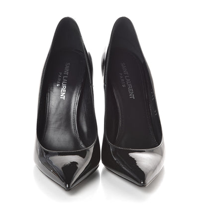 Saint Laurent Patent Opyum 100 Pumps 37 Black Silver 3 of 9