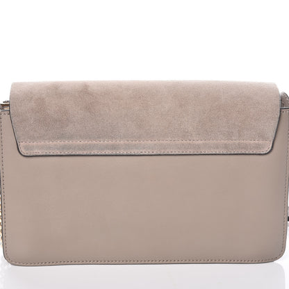 Chloe Suede Calfskin Small Faye Shoulder Bag Motty Grey 8 of 10