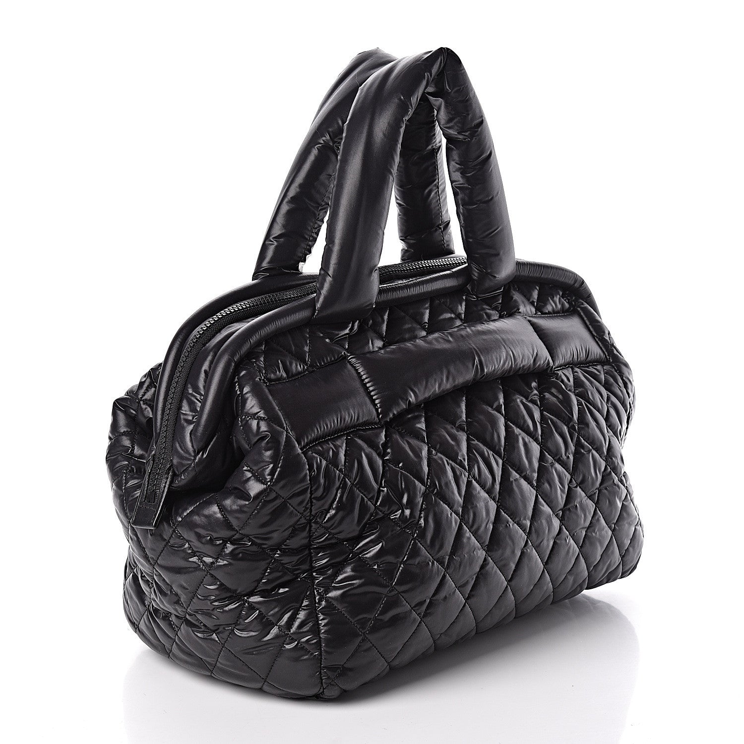 Chanel Nylon Coco Cocoon Bowler Black 3 of 10