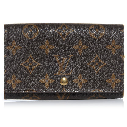 Louis Vuitton Monogram Porte-Monnaie Tresor Wallet 1 of 8
