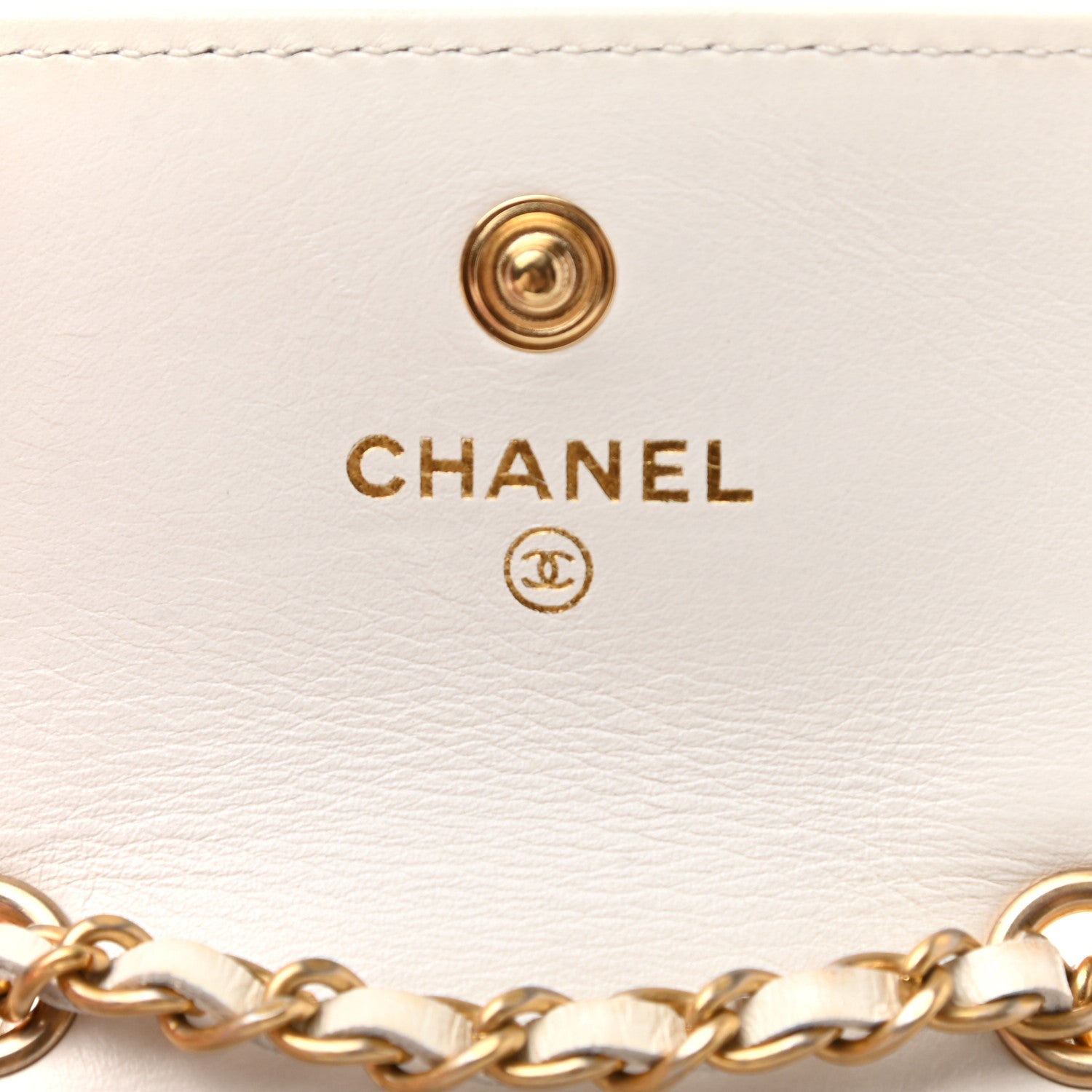 Chanel Shiny Aged Calfskin Quilted Waist Belt Bag White 6 of 9