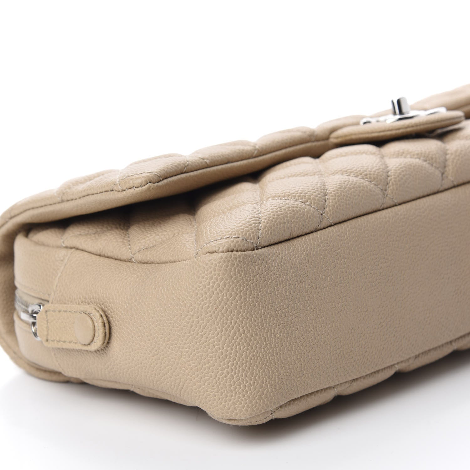 Chanel Caviar Quilted Jumbo Easy Flap Beige 6 of 10