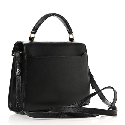 Saint Laurent Grain de Poudre Mini Classic Monogram Cassandra Top Handle Black 3 of 10
