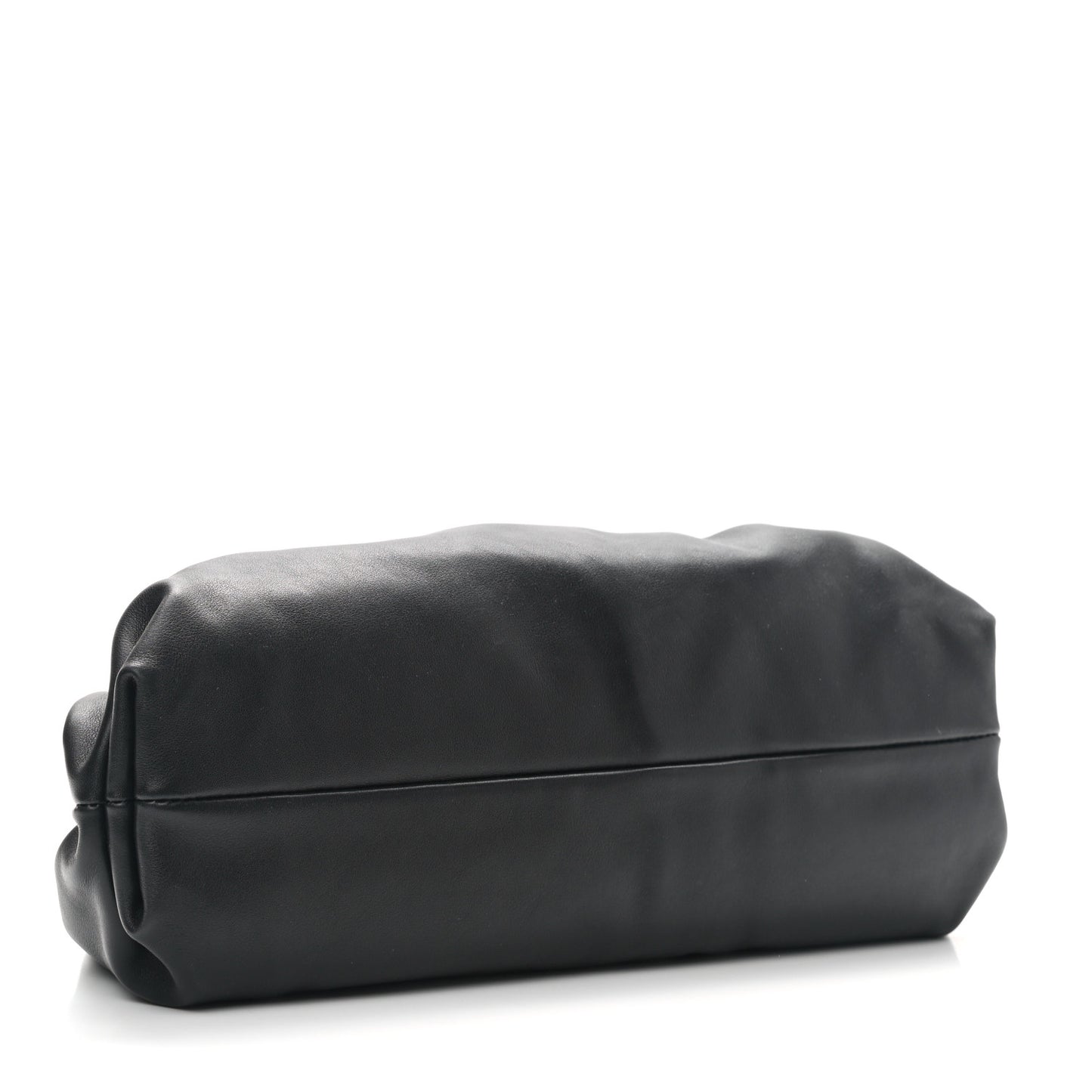 Smooth Butter Calf The Pouch Oversized Clutch Black