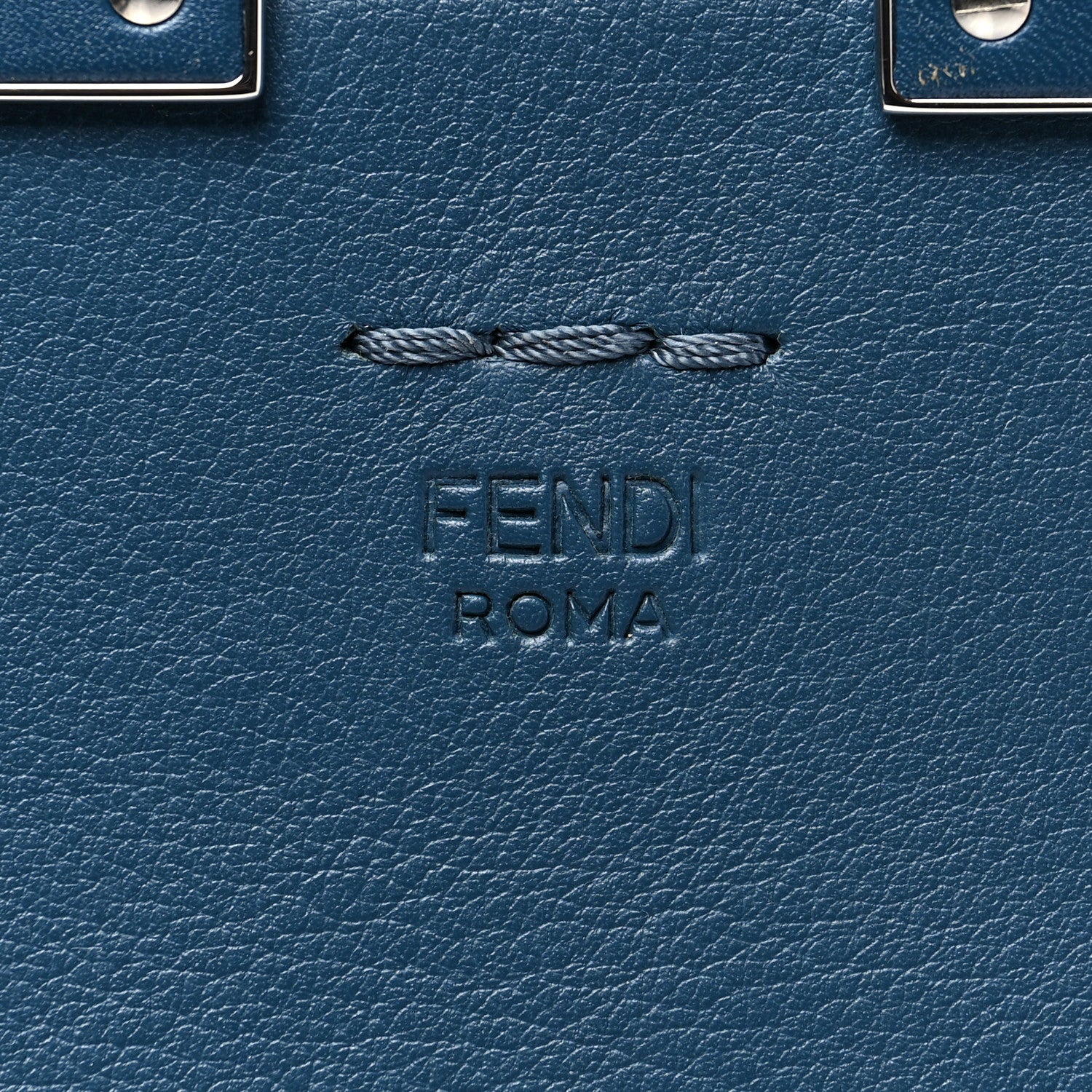 Fendi Vitello Dolce Century Petite 3Jours Tote Pavone 10 of 11