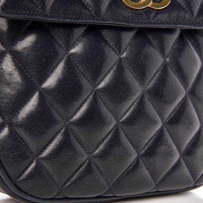 Chanel Lambskin Quilted Small Flap Navy 14 of 14