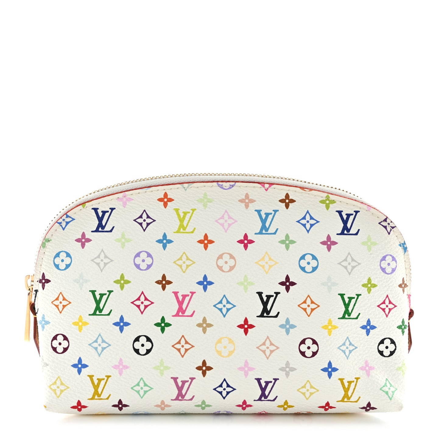 Monogram Multicolor Cosmetic Pouch White Litchi