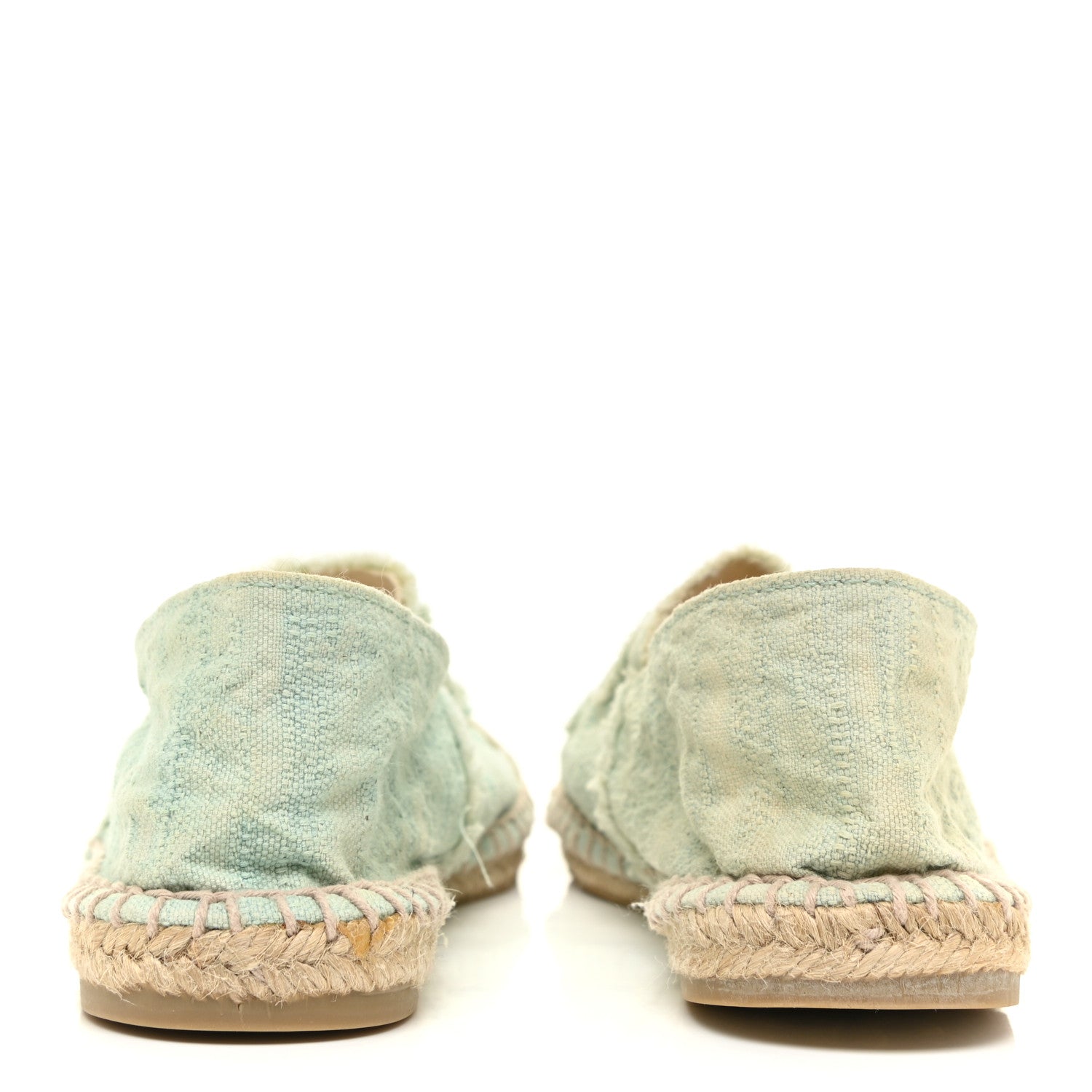 Chanel Canvas CC Espadrilles 36 Green 4 of 10