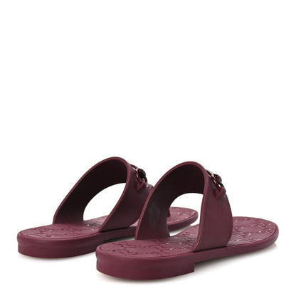 Gucci Rubber Womens Horsebit Thong Sandals 41 Rosso Ancora 5 of 9
