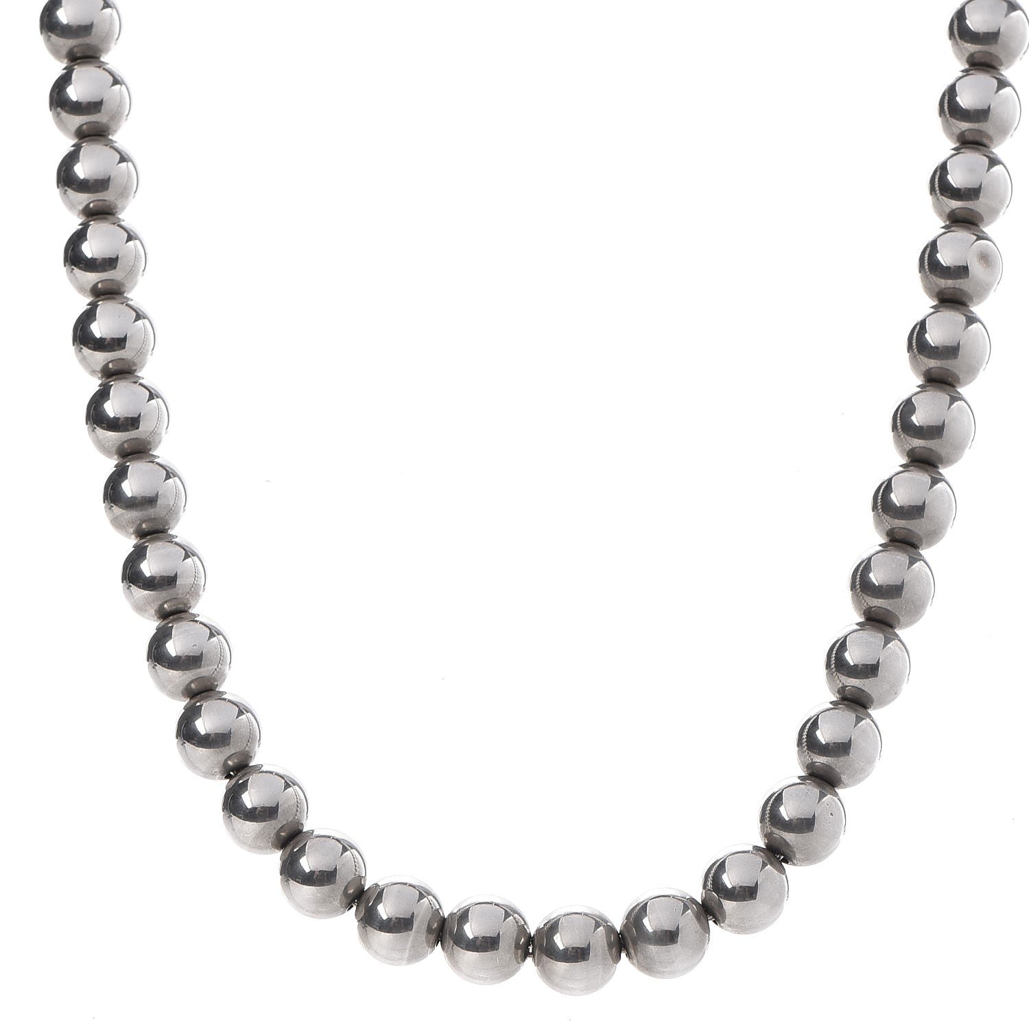 Tiffany Sterling Silver 10mm HardWear Ball Necklace 1 of 5