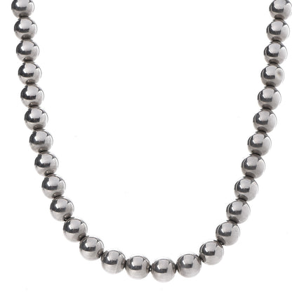 Tiffany Sterling Silver 10mm HardWear Ball Necklace 1 of 5