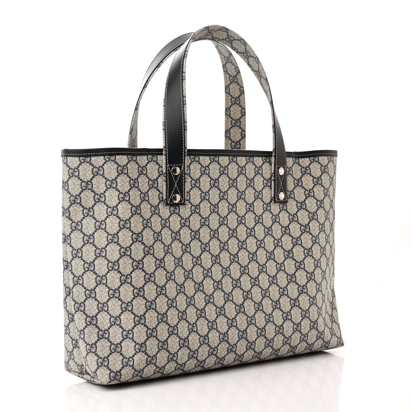 GG Plus Monogram Medium Signature Web Loop Tote Navy