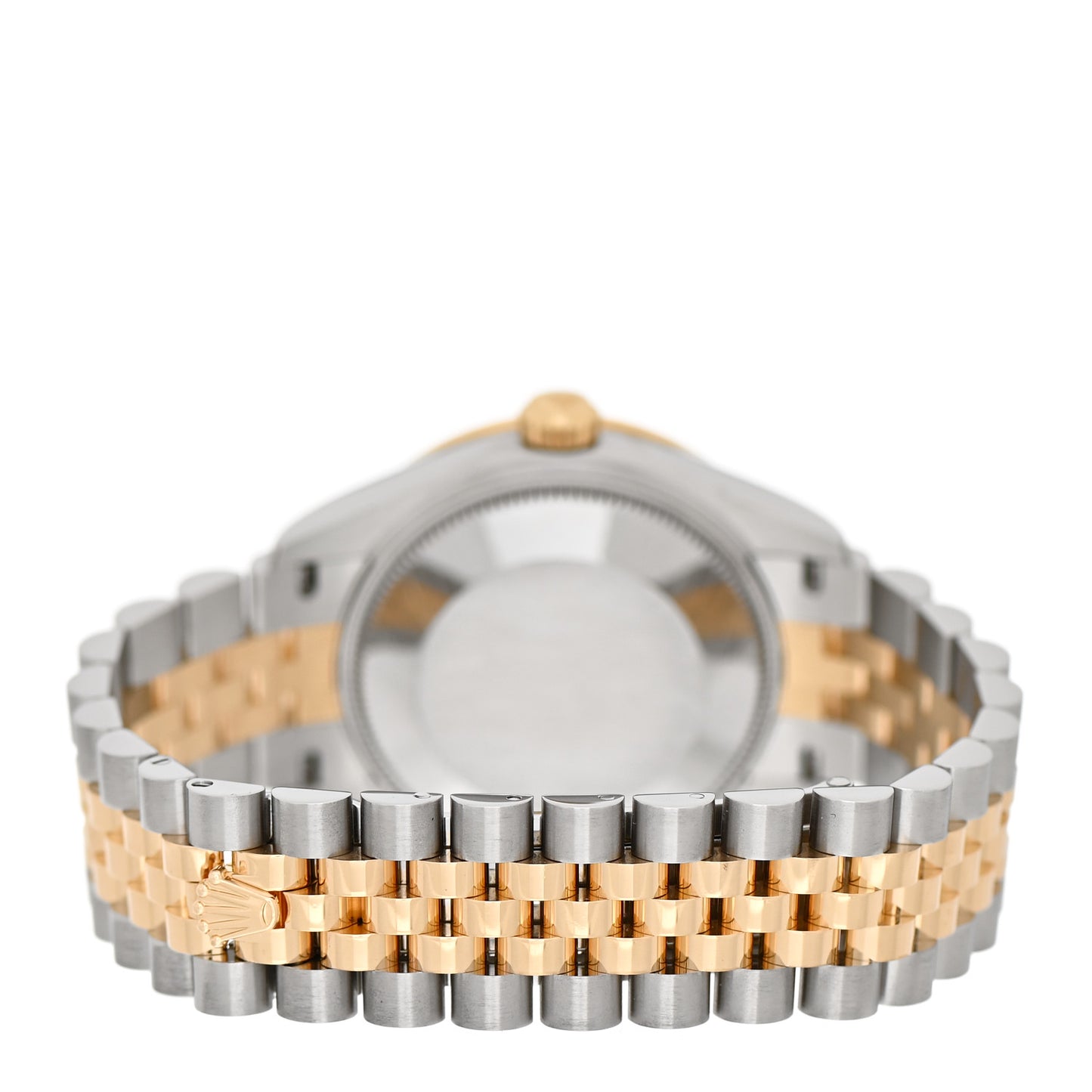 Stainless Steel 18K Yellow Gold Diamond 31mm Oyster Perpetual Datejust Watch Olive Green Roman 278383