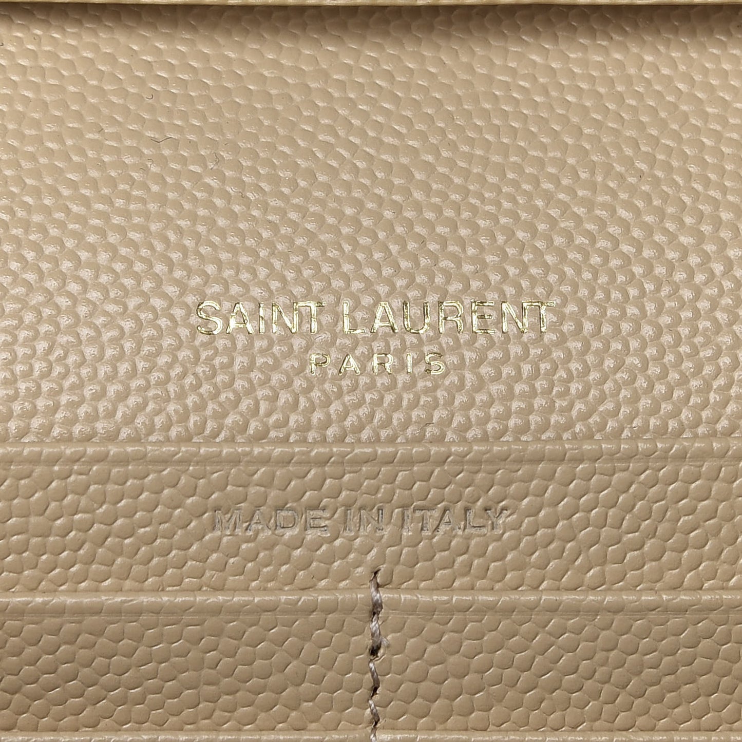 Grain De Poudre Matelasse Chevron Monogram Chain Wallet Nude Powder