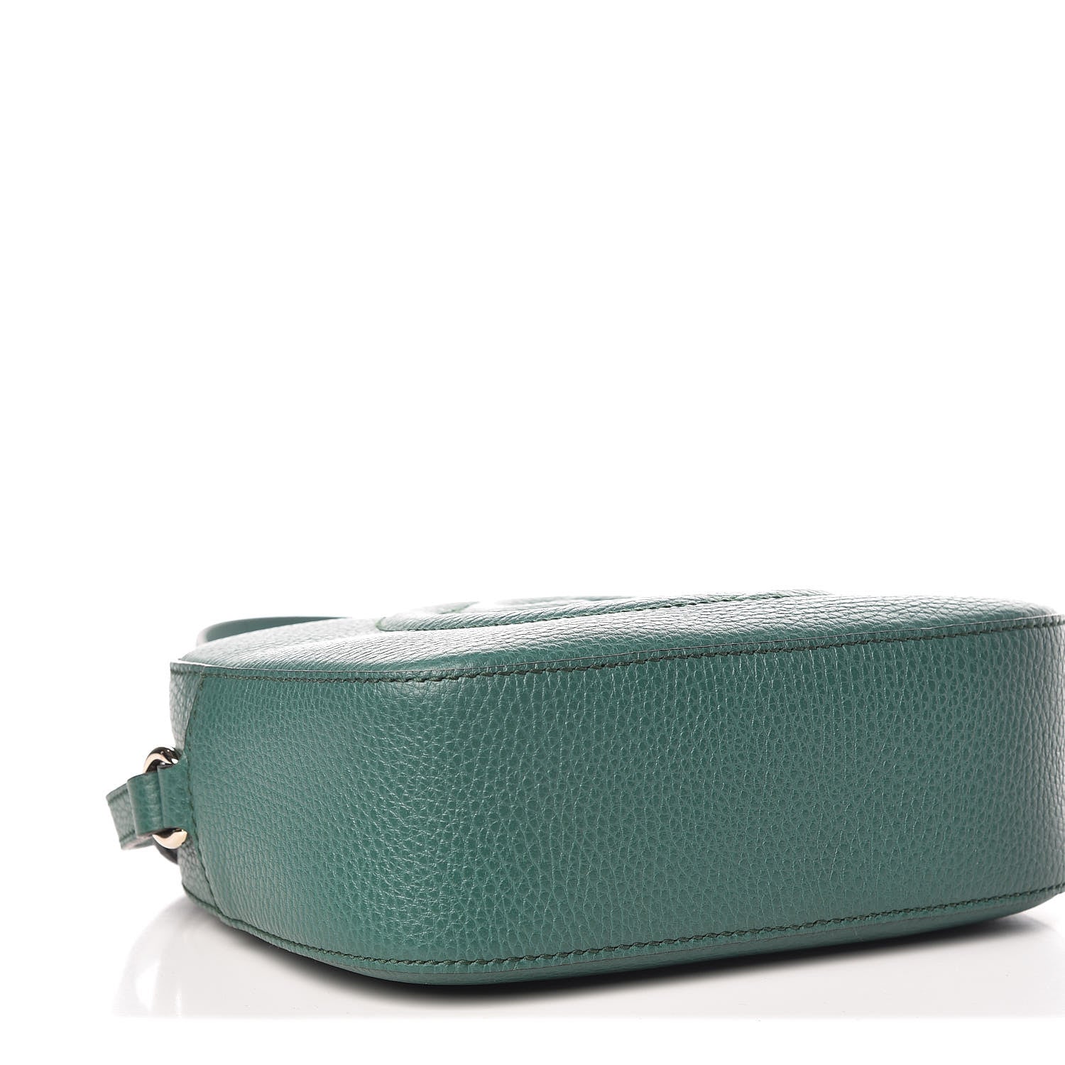 Gucci Pebbled Calfskin Small Soho Disco Bag Emerald Green 4 of 9