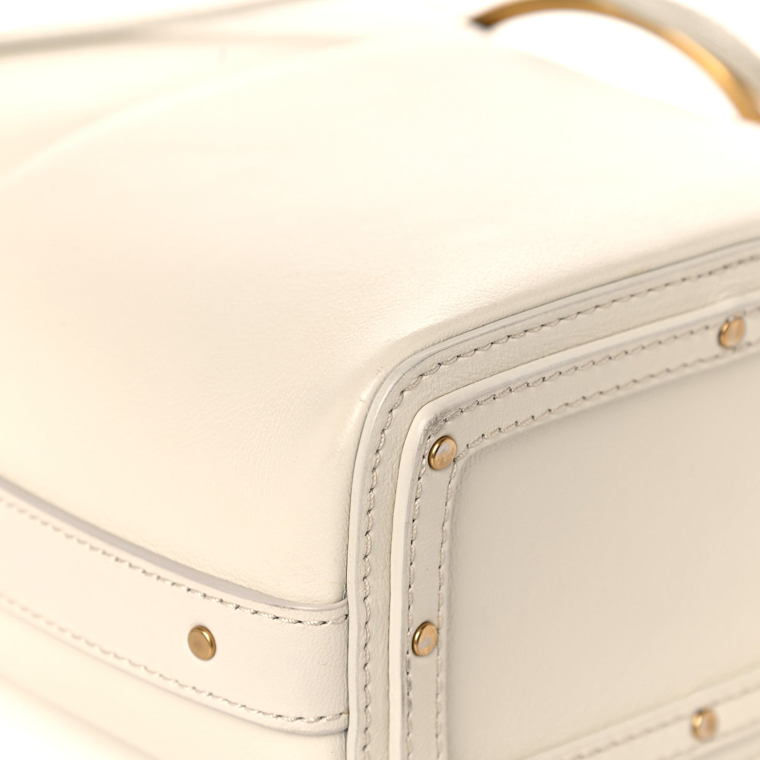 Chloe Smooth Calfskin Mini Roy Bucket Bag Natural White 11 of 12