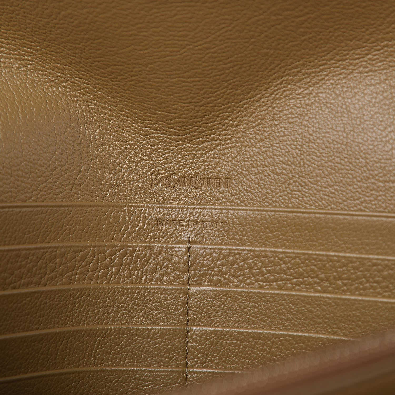 Saint Laurent Calfskin Belle de Jour Chain Clutch Beige 6 of 10