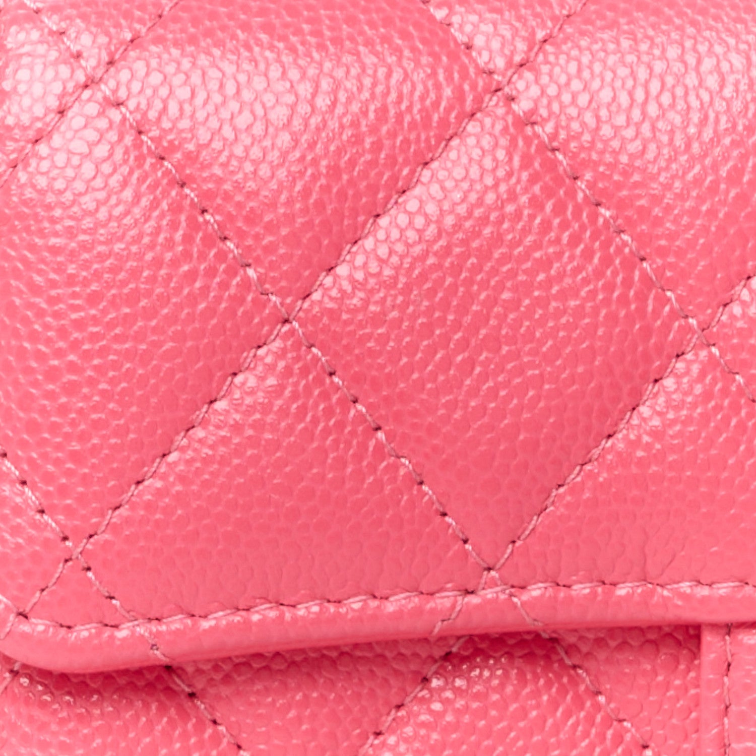 Chanel Caviar Quilted Medium Flap Wallet Pink 10 of 13