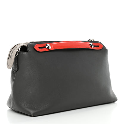 Fendi Vitello Dolce 4 Color Medium By The Way Boston Bag Carbone Magenta Multicolor 2 of 4